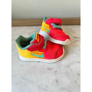 Nike Downshifter 8 Fade Girl Toddlers Solar Red Aurora Size 4 Shoes